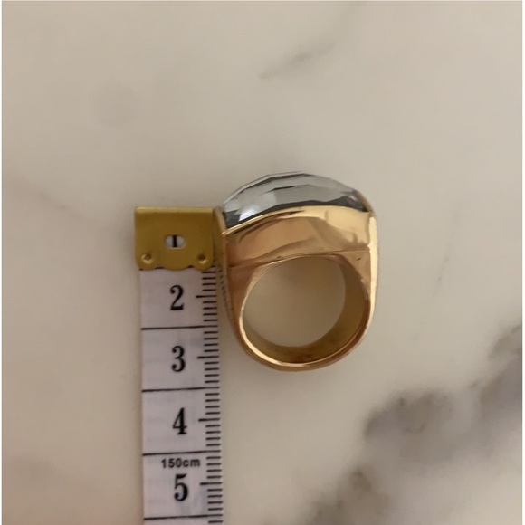 Balmain x H&M Crystal and Gold Cocktail Ring - Picture 7 of 10